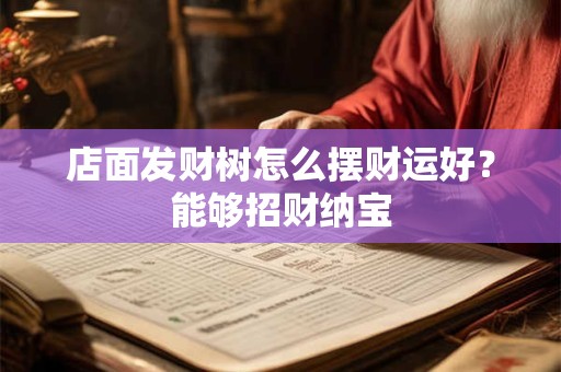 店面发财树怎么摆财运好？能够招财纳宝