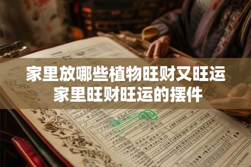 家里放哪些植物旺财又旺运 家里旺财旺运的摆件