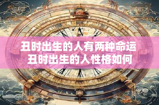 丑时出生的人有两种命运 丑时出生的人性格如何