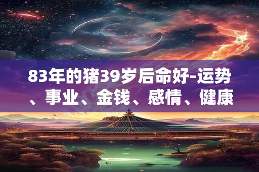 83年的猪39岁后命好-运势、事业、金钱、感情、健康全方位解读