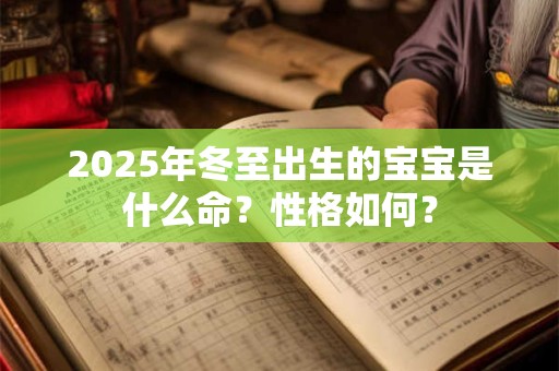 2025年冬至出生的宝宝是什么命？性格如何？