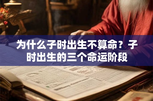 详细阅读:为什么子时出生不算命?子时出生的三个命运阶段 为什么子时出生不算命?子时出生的三个命运阶段