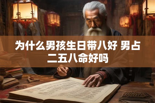 为什么男孩生日带八好 男占二五八命好吗