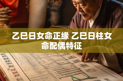 乙巳日女命正缘 乙巳日柱女命配偶特征