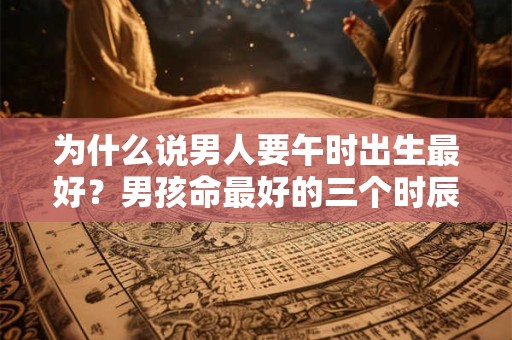为什么说男人要午时出生最好？男孩命最好的三个时辰