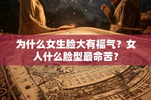 为什么女生脸大有福气?女人什么脸型最命苦? 为什么女生脸大有福气?女人什么脸型最命苦?