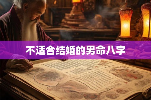 不适合结婚的男命八字