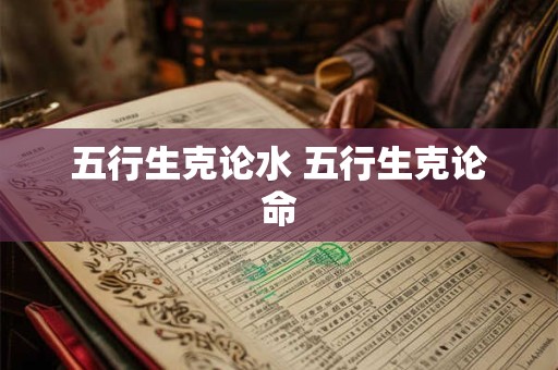 五行生克论水 五行生克论命