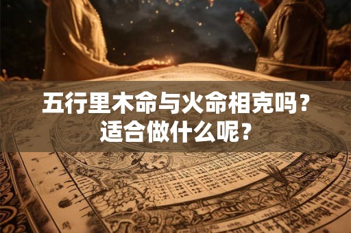 五行里木命与火命相克吗？适合做什么呢？