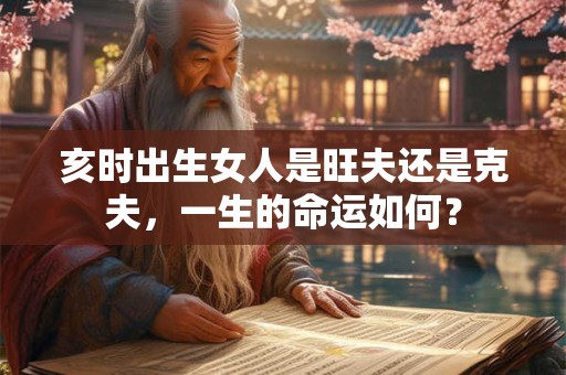 亥时出生女人是旺夫还是克夫，一生的命运如何？