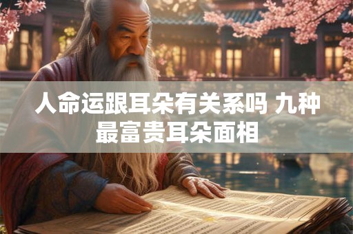 人命运跟耳朵有关系吗 九种最富贵耳朵面相