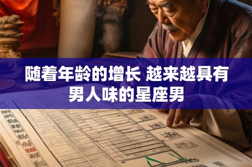 随着年龄的增长 越来越具有男人味的星座男