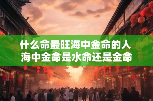 什么命最旺海中金命的人 海中金命是水命还是金命