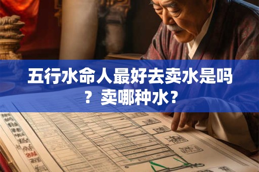 五行水命人最好去卖水是吗？卖哪种水？