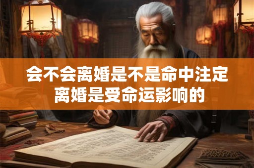 会不会离婚是不是命中注定 离婚是受命运影响的