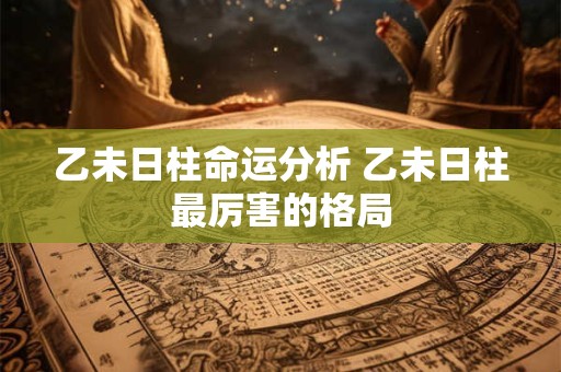 乙未日柱命运分析 乙未日柱最厉害的格局