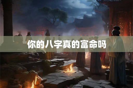 你的八字真的富命吗