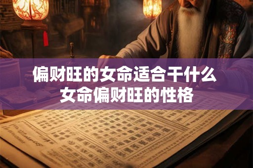 偏财旺的女命适合干什么 女命偏财旺的性格