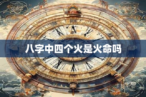 八字中四个火是火命吗