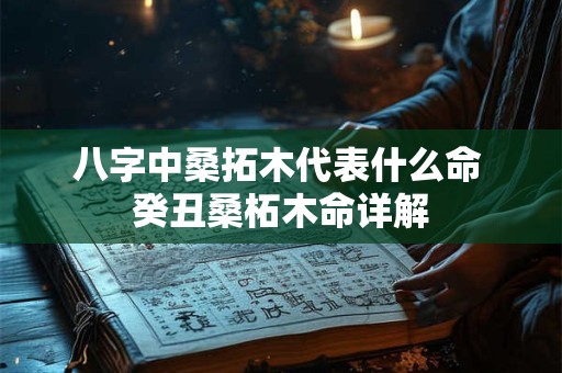 八字中桑拓木代表什么命 癸丑桑柘木命详解