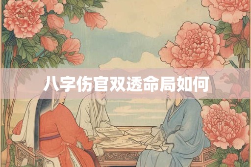 八字伤官双透命局如何