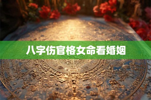 八字伤官格女命看婚姻