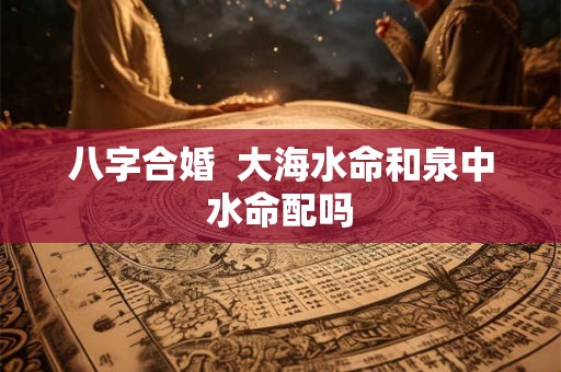 八字合婚  大海水命和泉中水命配吗