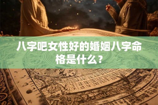八字吧女性好的婚姻八字命格是什么？