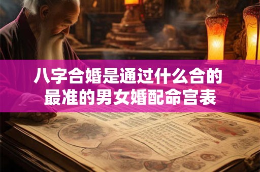 八字合婚是通过什么合的 最准的男女婚配命宫表