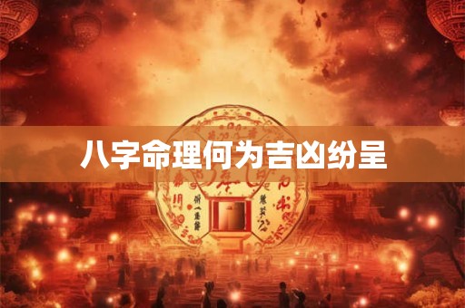 八字命理何为吉凶纷呈