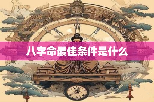 八字命最佳条件是什么