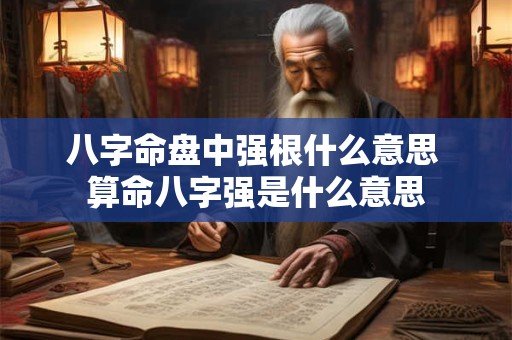 八字命盘中强根什么意思 算命八字强是什么意思