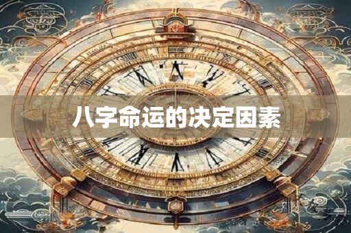 八字命运的决定因素
