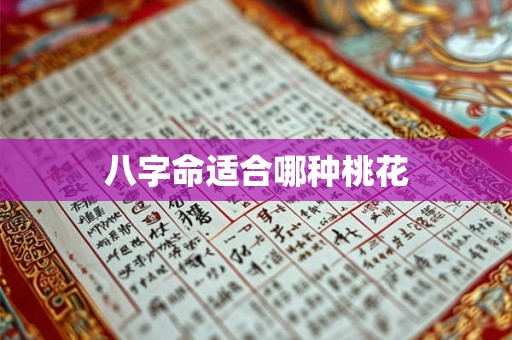 八字命适合哪种桃花