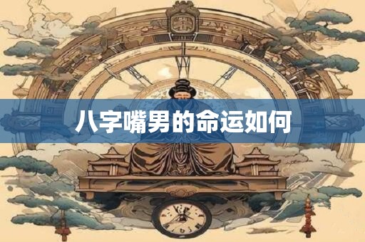 八字嘴男的命运如何