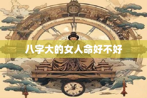 八字大的女人命好不好