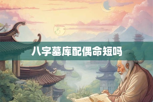 八字墓库配偶命短吗