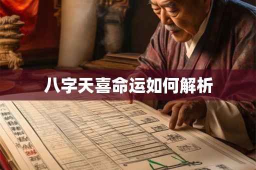 八字天喜命运如何解析