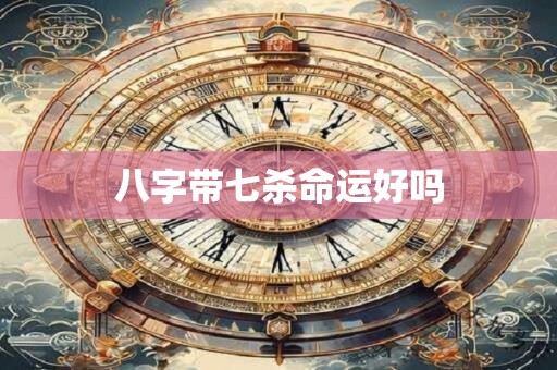 八字带七杀命运好吗