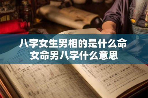 八字女生男相的是什么命 女命男八字什么意思