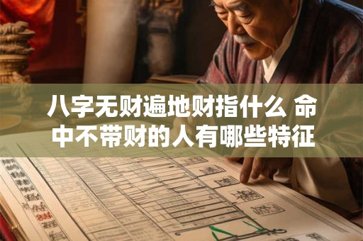八字无财遍地财指什么 命中不带财的人有哪些特征
