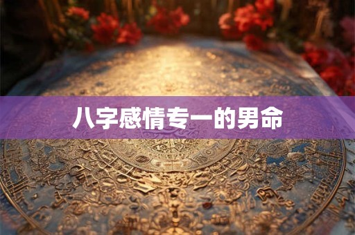 八字感情专一的男命