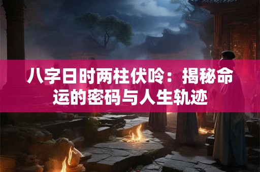 八字日时两柱伏呤：揭秘命运的密码与人生轨迹