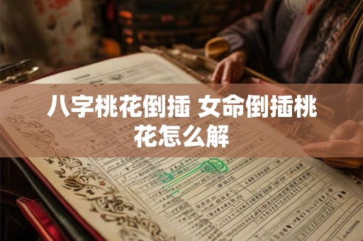 八字桃花倒插 女命倒插桃花怎么解