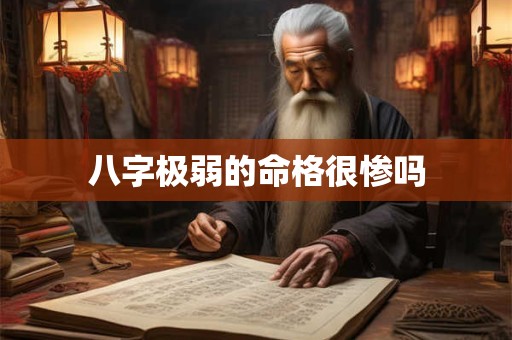 详细阅读:八字极弱的命格很惨吗 八字极弱的命格很惨吗