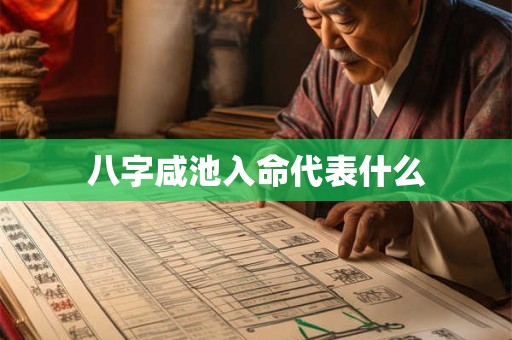 八字咸池入命代表什么