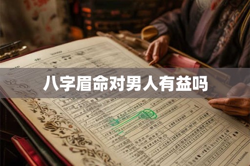 八字眉命对男人有益吗