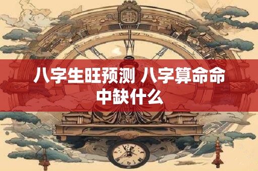 八字生旺预测 八字算命命中缺什么