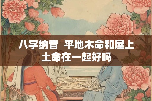 八字纳音  平地木命和屋上土命在一起好吗