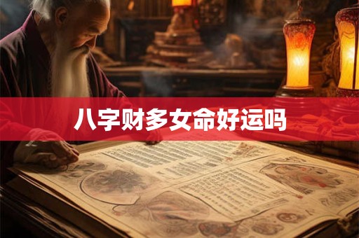 八字财多女命好运吗